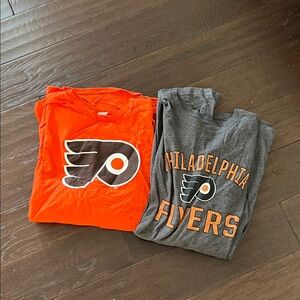 Flyers Orange and Gray Shirts